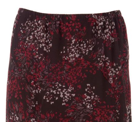 Nicole Richie Collection Pull-on Floral Print Maxi Skirt