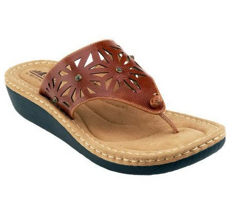 Cliffs by White Mountain Catchup Thong Sandals with Cut-out - A232078