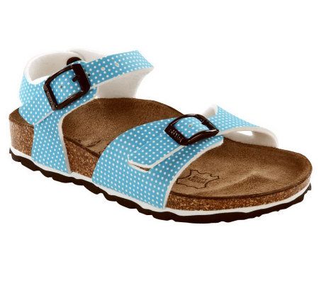 Birkis Kids Dot Print Sandals - A323578