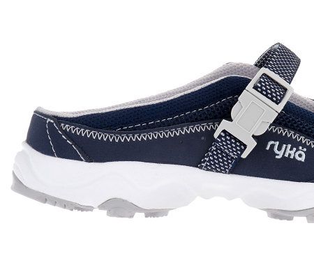 Ryka Fabric & Mesh Adjustable Strap & Buckle Mary Janes