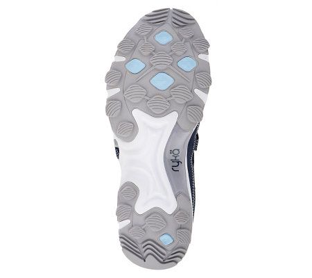 Ryka Fabric & Mesh Adjustable Strap & Buckle Mary Janes