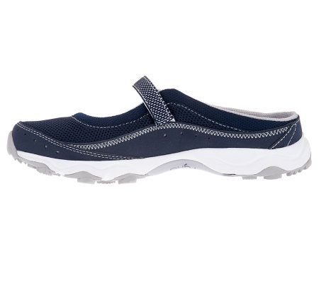 Ryka Fabric & Mesh Adjustable Strap & Buckle Mary Janes