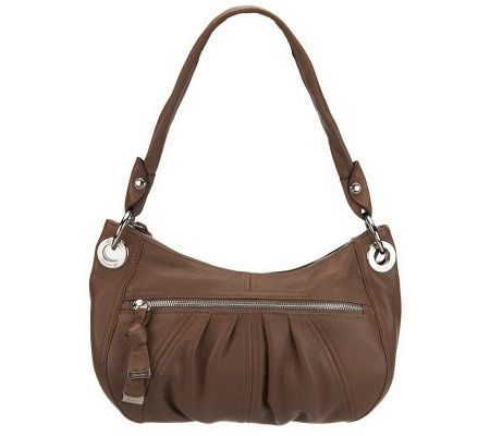 B. Makowsky Glove Leather Zip Top Hobo Bag - A201679