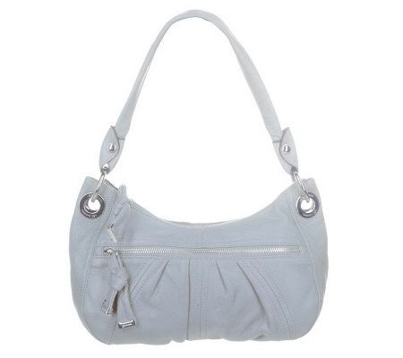 B. Makowsky Glove Leather Zip Top Hobo Bag - A201679
