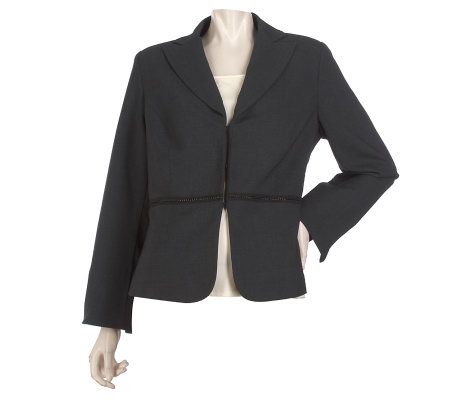 Kelly by Clinton Kelly Lined Blazer with Chain Detail - A218779