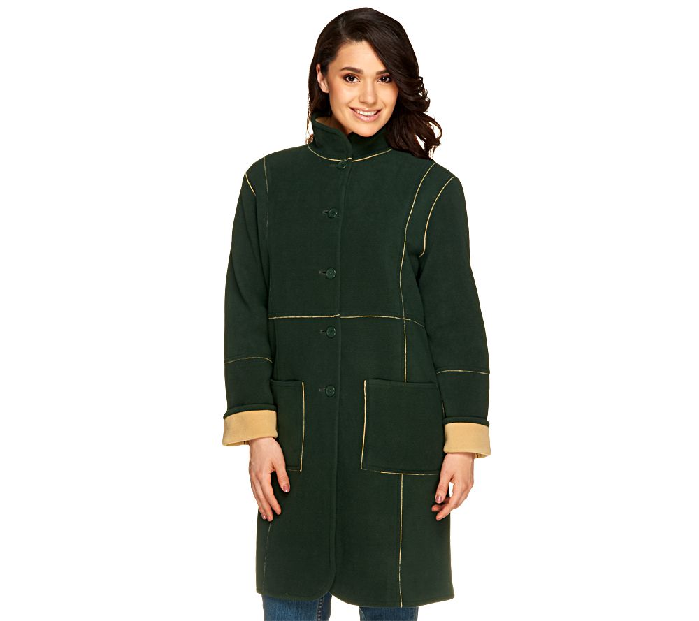 Susan Graver Reversible Fleece Coat - A46579