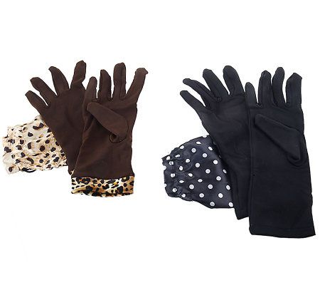 Set of 2 Chilly Jilly Lightweight Gloves - A91779
