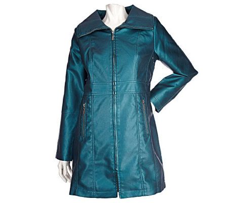 Modernist by Guillaume Faux Leather Seamed Topper - A93679