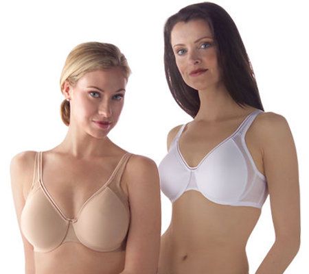 Breezies S/2 Seamless Mesh Minimizing Effect Bra with UltimAir