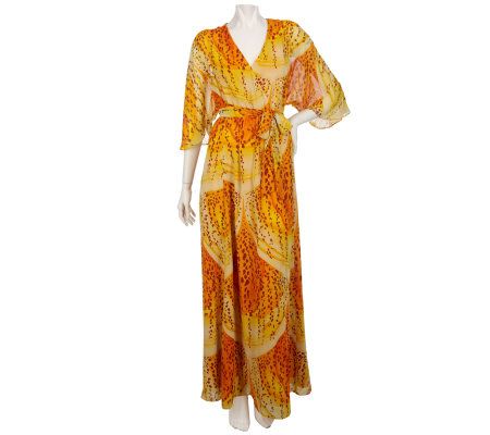 Gypsy Mara Hoffman V-neck Printed Maxi Dress - A199280