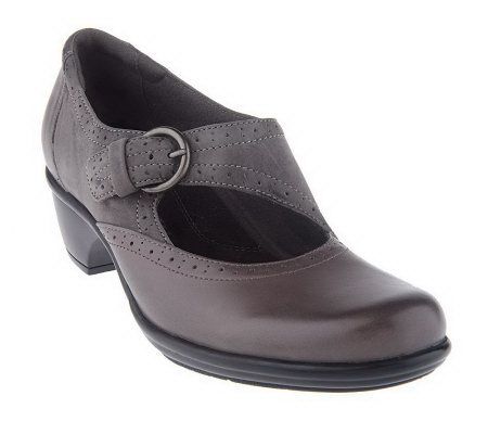 Clarks Wish Mambo Leather Asymmetrical Strap MaryJanes - A202780