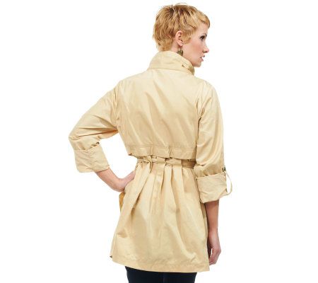 Joan Rivers Water Resistant Hooded Anorak Jacket