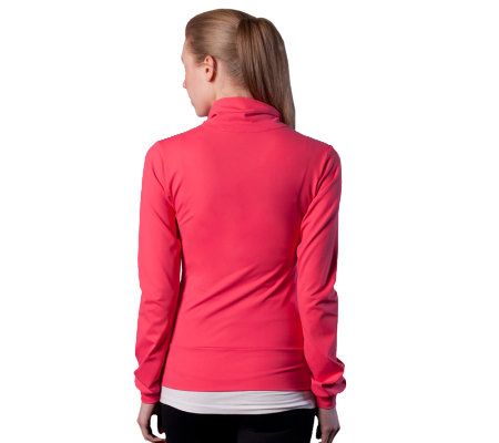 Silver Icing Hayley Ruched Full Zip Long Sleeve Jacket