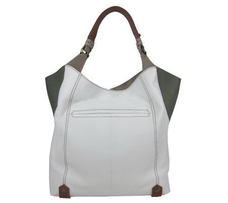 orYANY Leather Aquarius Colorblock Tote