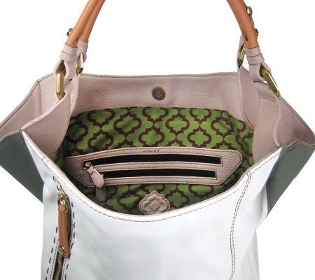 orYANY Leather Aquarius Colorblock Tote