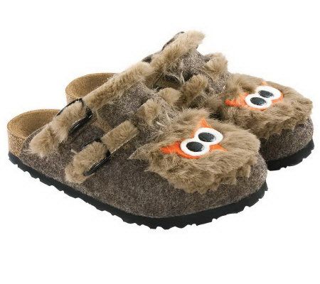 Birkis Kids Animal Felts Clogs - A327280