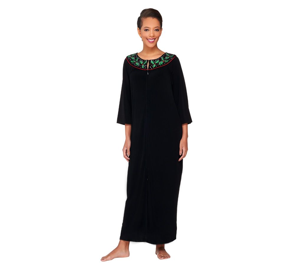 Quacker Factory DreamKnit Rhinestone Embellished Robe - A229281