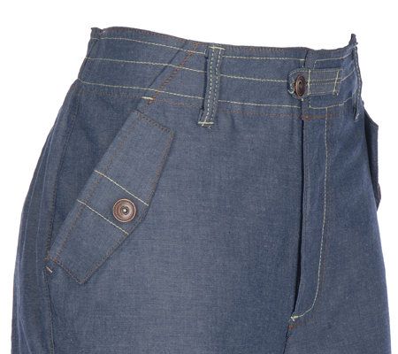 As Is Denim & Co. Stretch Chambray Jacket, T-Shirt & Pants