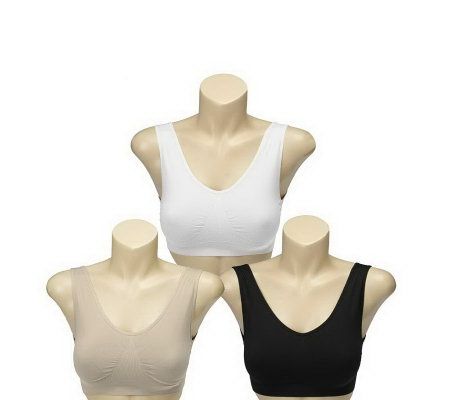 Breez-Ease Set of 3 Seamless Comfort Bras with UltimAir - A219882