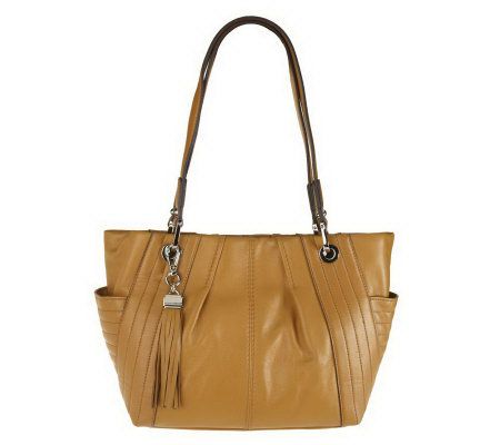 Tignanello Glove Leather Shopper Tote with Quilted Accents - A221382