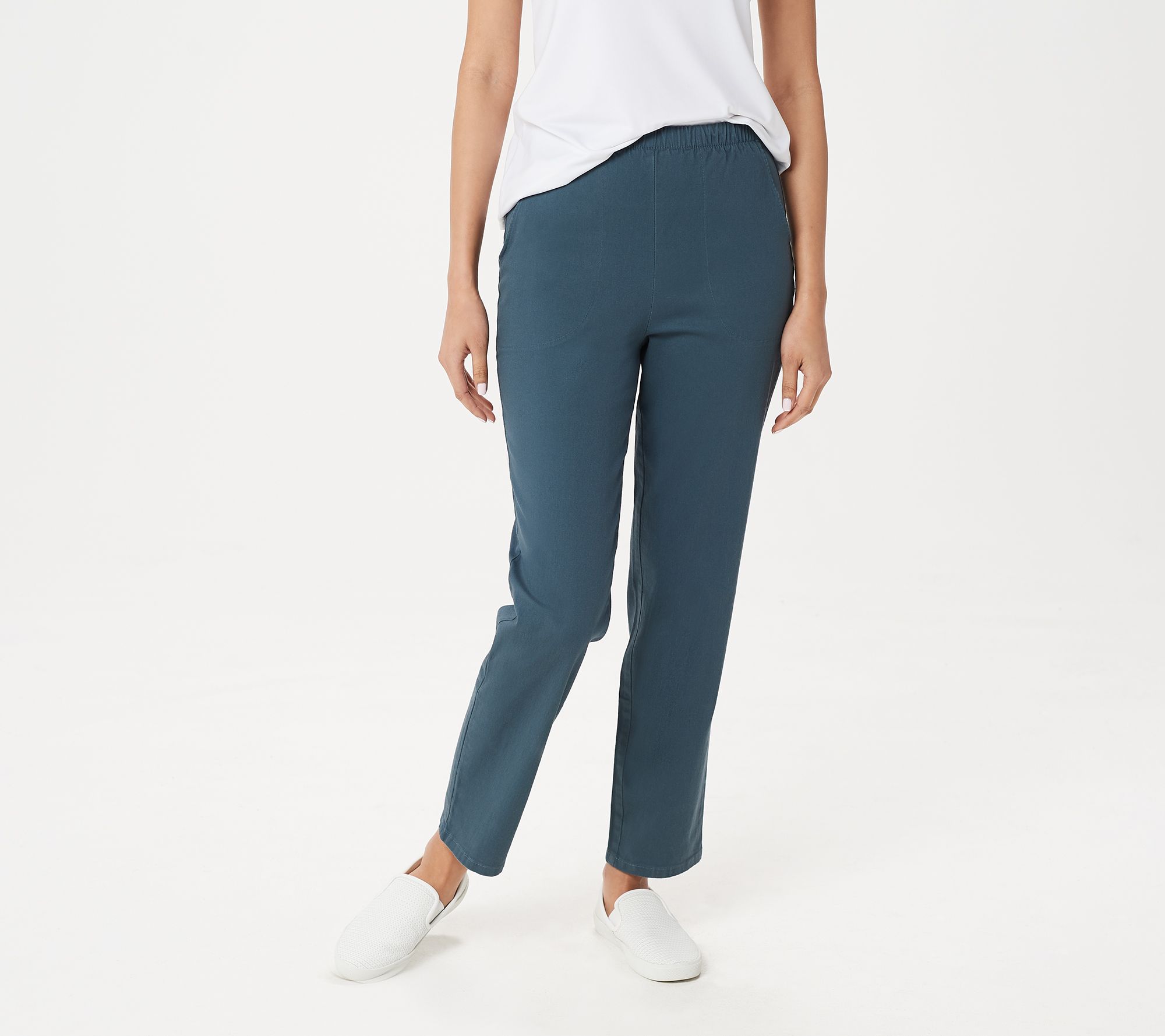 Denim & Co. Original Waist Stretch Tall Pants w/ Side Pockets - A43882
