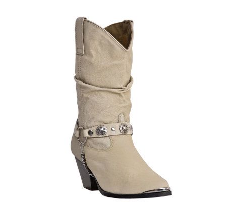 Dingo Ladies Tan Pigskin Slouch Fashion Boots - A170783