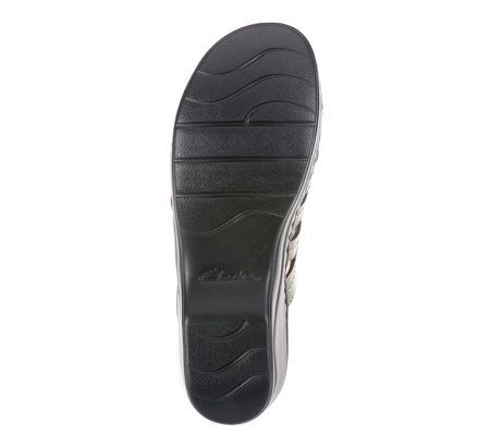 Clarks Bendables Lexi Sycamore Leather Slides