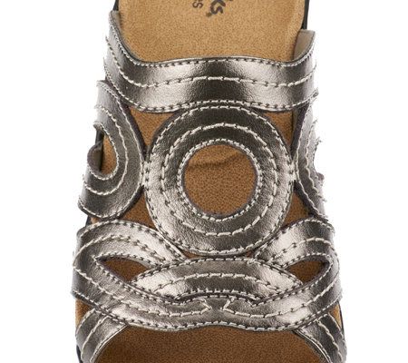 Clarks Bendables Lexi Sycamore Leather Slides