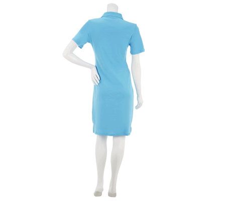 Liz Claiborne New York Essentials Short Sleeve Knit Polo Dress