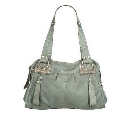 B. Makowsky Glove Leather East/West Zip Top Satchel - A93783