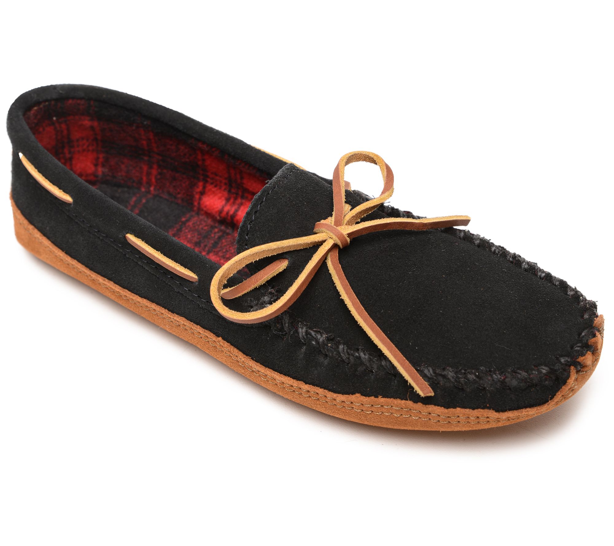 Minnetonka Mens Double Bottom Fleece Slippers - A139084
