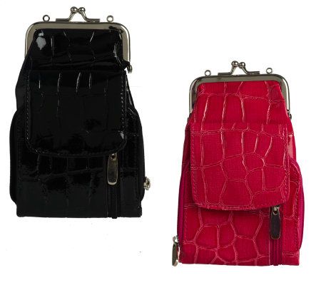 Set of 2 On-the-Go Wallets w/Detachable Strap - A210184