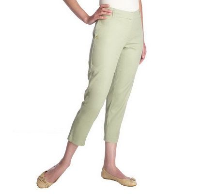 Liz Claiborne New York Jackie Pique Crop Pants - A214284