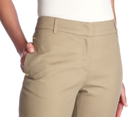 Liz Claiborne New York Jackie Pique Crop Pants