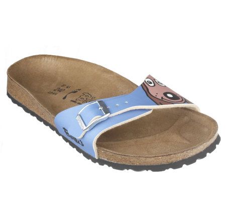 Birkis Single Band Animal Print Sandals - A215684