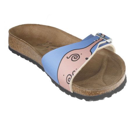 Birkis Single Band Animal Print Sandals