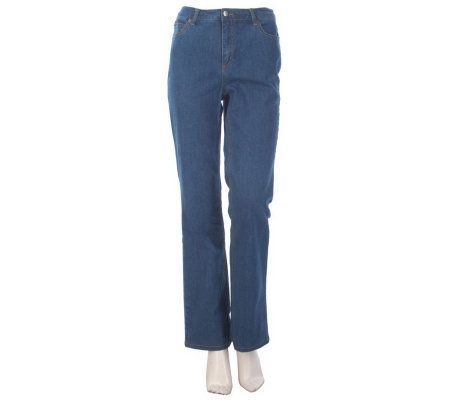 Liz Claiborne New York Hepburn Jeans with Zipper Detail - A216484