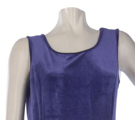 Joan Rives Petite Length Fabulous 2-Piece Velour Lounging Set