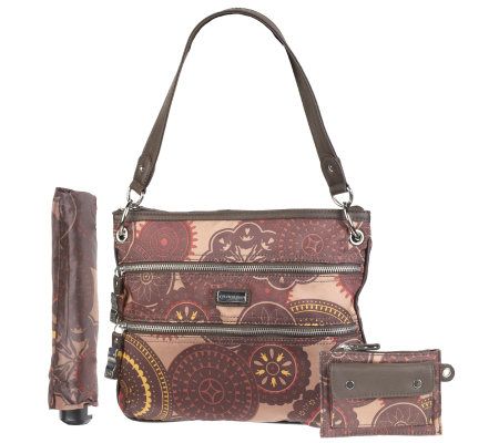 Tyler Rodan Printed Crossbody Bag with Umbrella - A219684