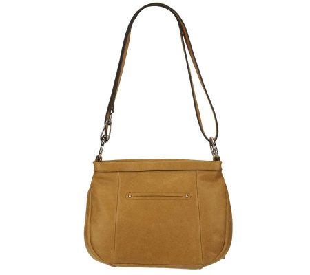B. Makowsky Vintage Leather Convertible Crossbody Bag