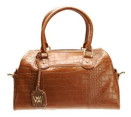 Wendy Williams Medium Leather Satchel w/ Removable Strap - A223684