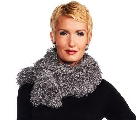 Joan Rivers Faux Mongolian Fur Scarf - A225984
