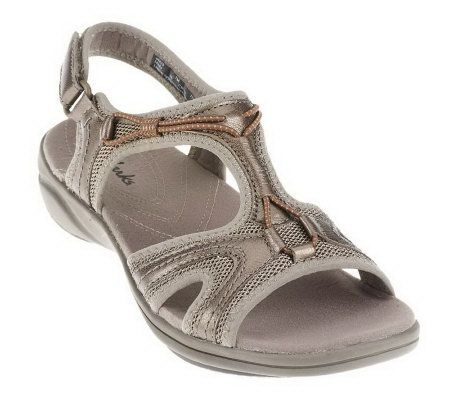 Clarks In Motion Jump Leather Sandals - A227084