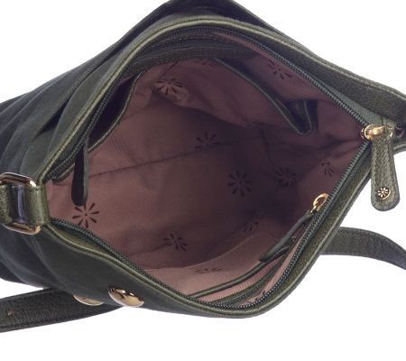 As Is Isaac Mizrahi Live! Studded Canvas Bucket Bag
