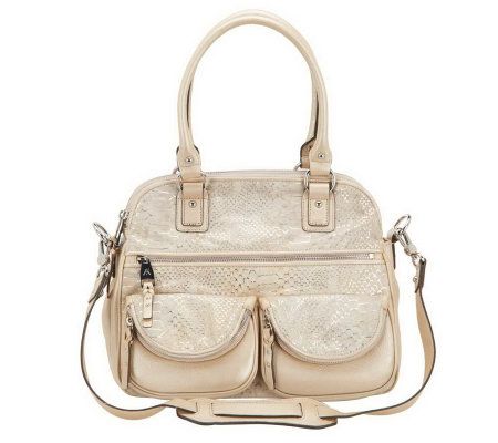 Aimee Kestenberg Leather Lucy Satchel w/Front Pockets - A232584