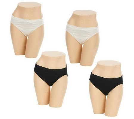 Jockey Staycool Set of 4 High-Cut Brief Panties - A223785