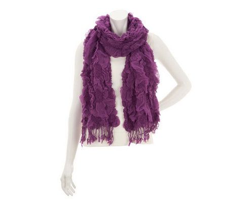 Layers by Lizden Sunflower Bubble Scarf with Fringe - A230085