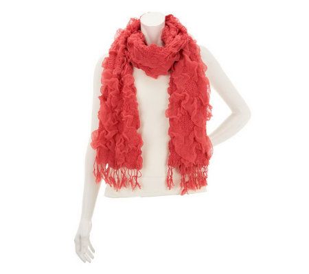 Layers by Lizden Sunflower Bubble Scarf with Fringe - A230085