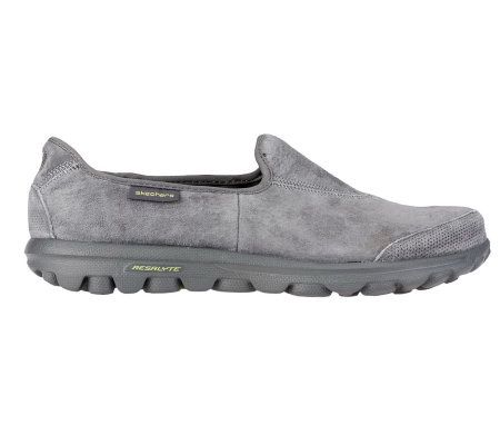 Skechers GOwalk Suede Slip-On Shoes