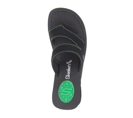Skechers Stretch Cross Strap Toe Loop Sandals